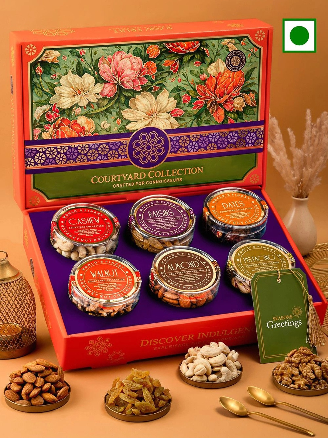 RawFruit Courtyard Collection Dry Fruits Pack Set of 6