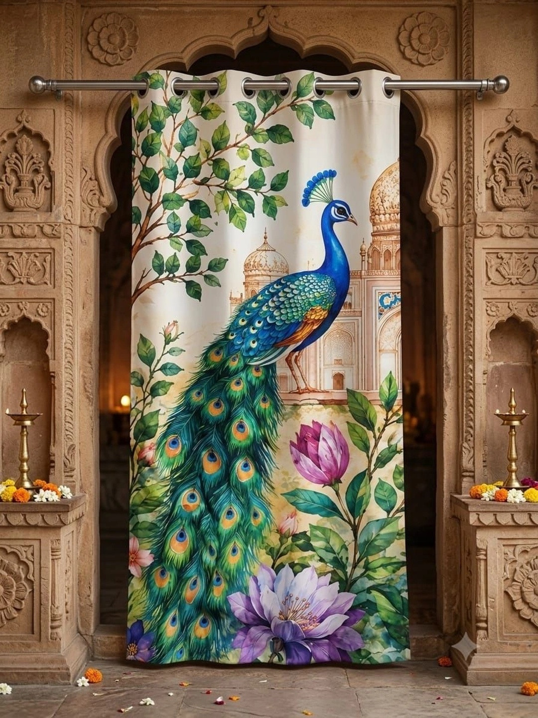KANUM Multicoloured Embroidered Door Curtain