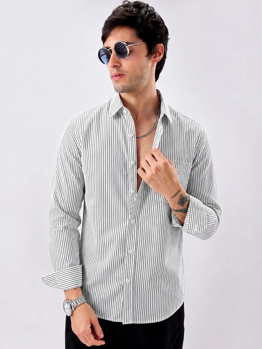 Ellishwear Men Comfort Striped Casual Shirt