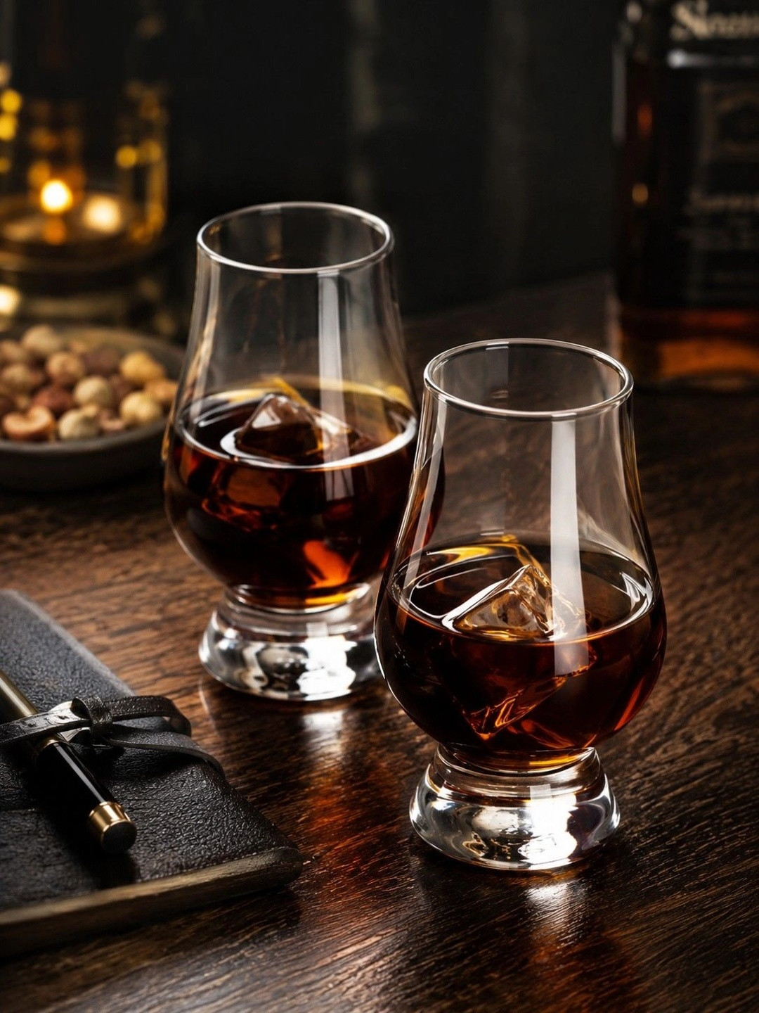 PrimeWorld Transparent 2 Easy to Clean Glass Whisky Glass Bar Glass