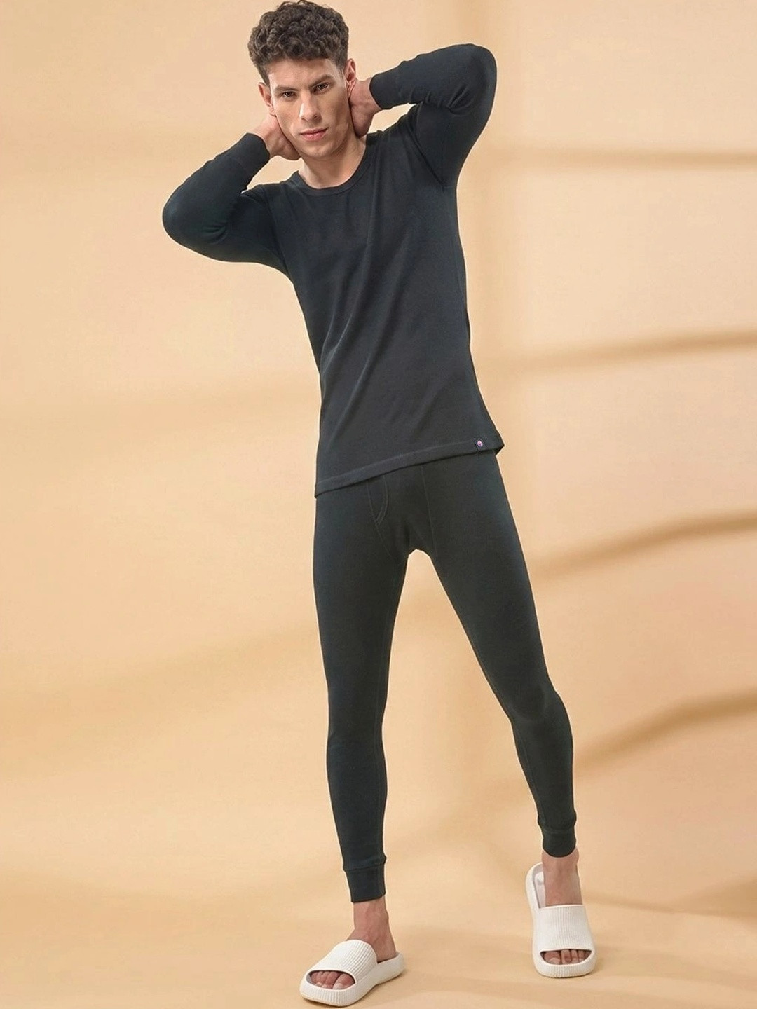 Inferno Men Multifiber Layer Full Sleeve Thermal Top and Pant Set