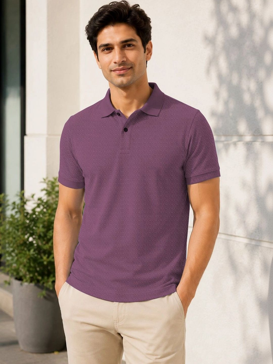 Aakarshini Men Polo Collar 3D Chassis T-shirt