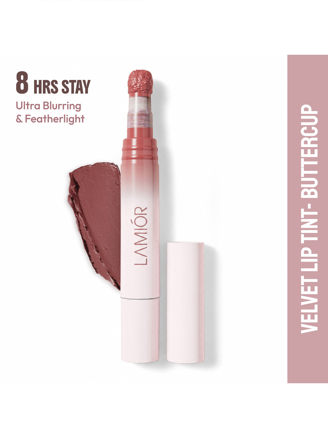 LAMIOR Blurry Fudgy Long Lasting Lip Tint With Avocado Oil - 4 ml - Buttercup