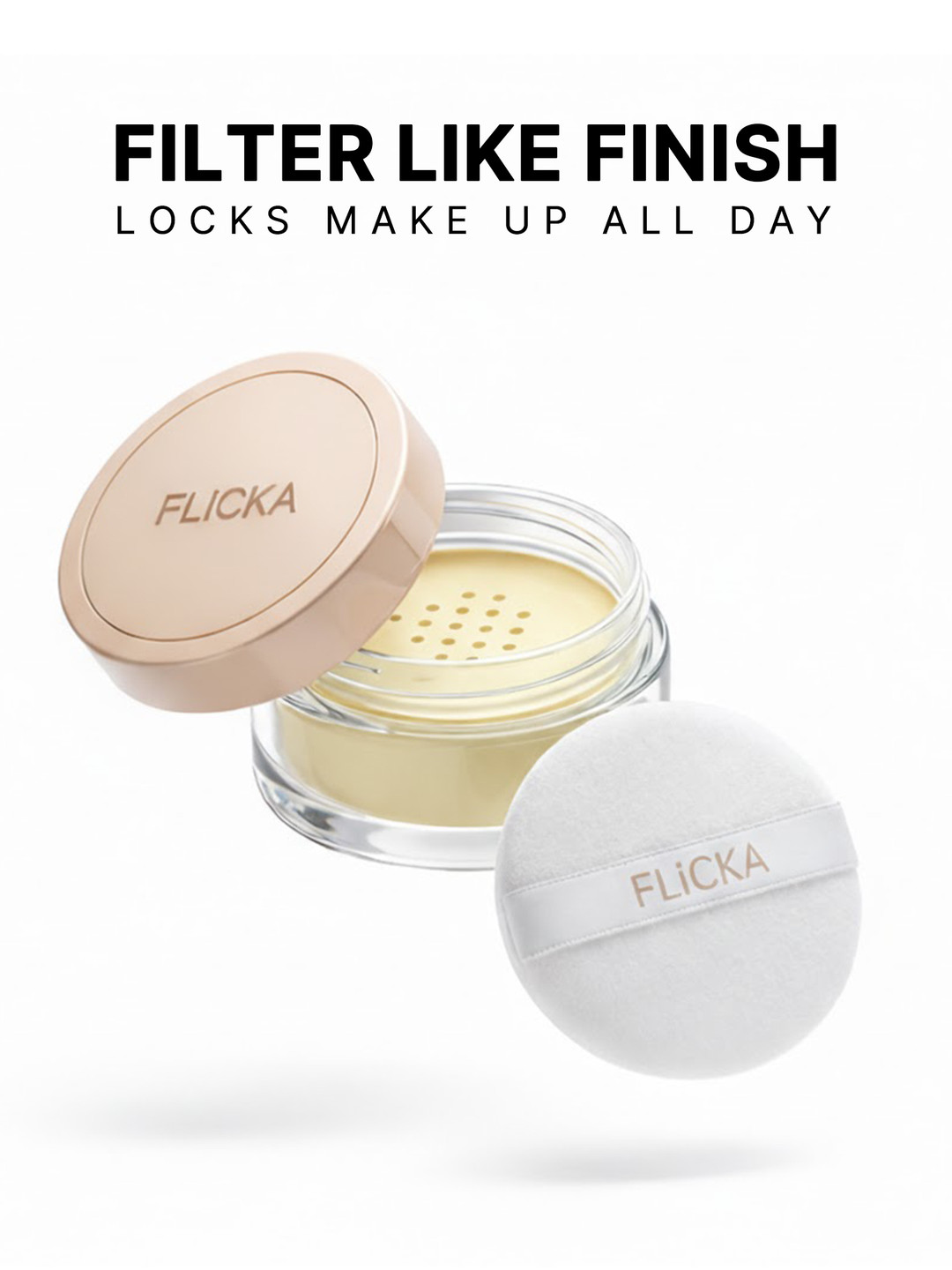 FLiCKA Dust It Off Matte Finish Translucent Loose Powder 7g - Banana