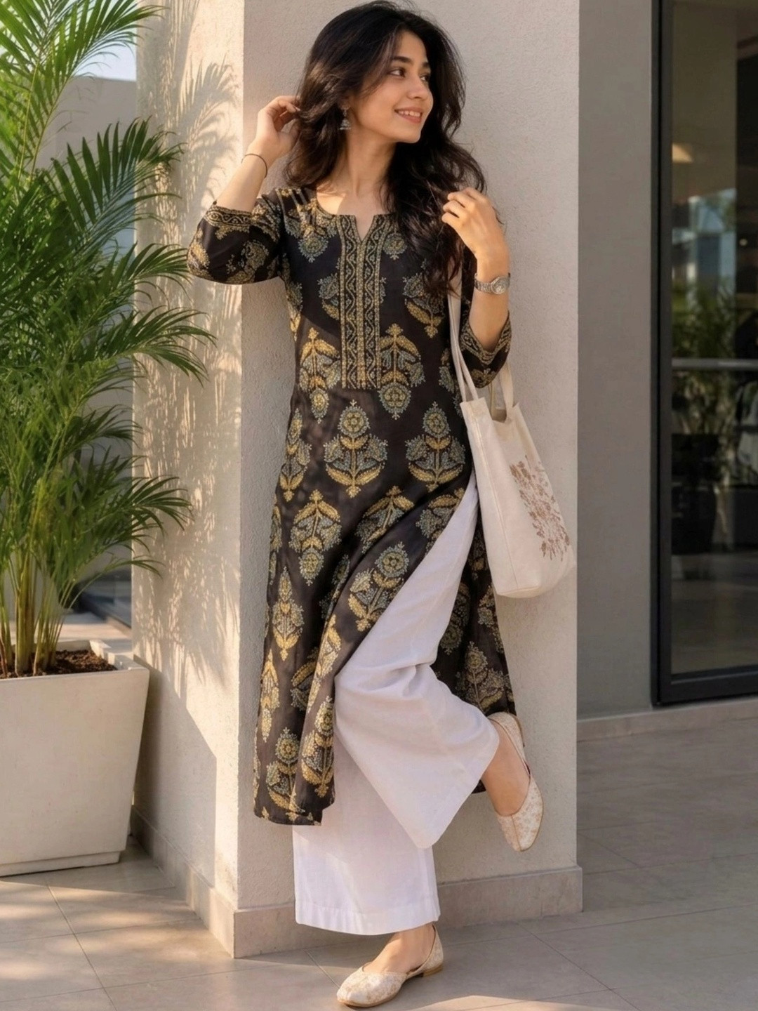 Pjyot by surhi Women Ethnic Motifs Printed Indie Prints Kurta