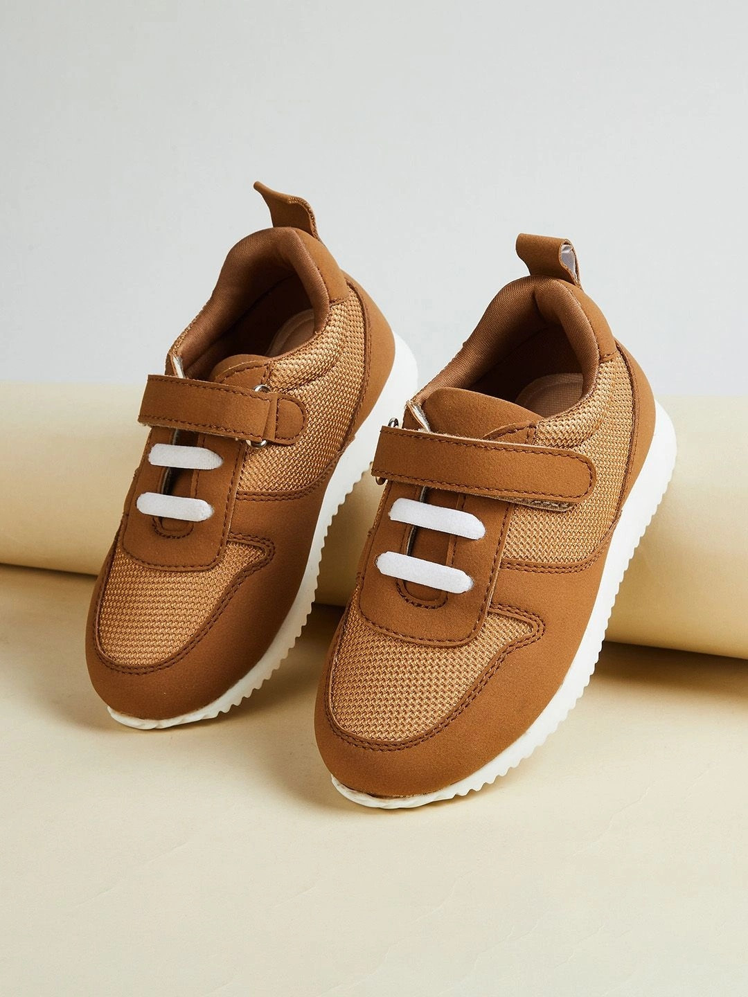 Juniors by Babyshop Boys Textured PU Sneakers