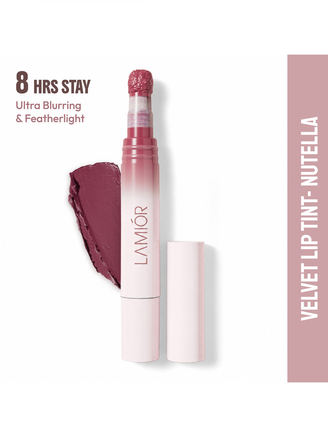 LAMIOR Blurry Fudgy Long Lasting Lip Tint With Avocado Oil - 4 ml - Nutella