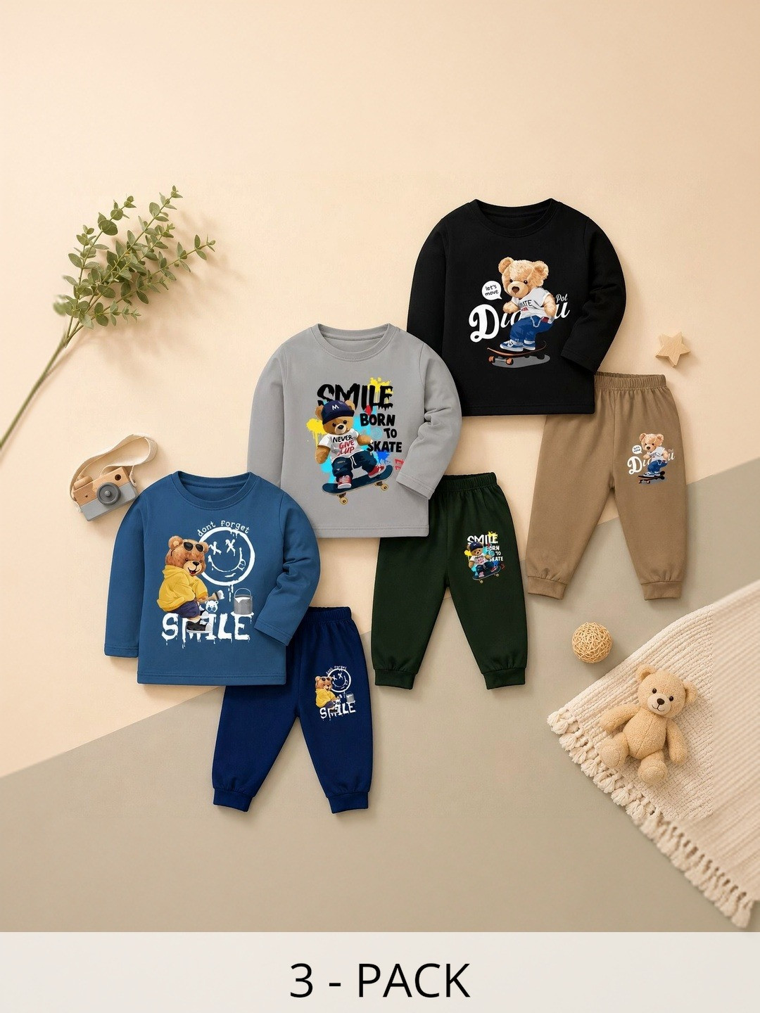 Lavi-Tavi Unisex Kids Printed T-shirt