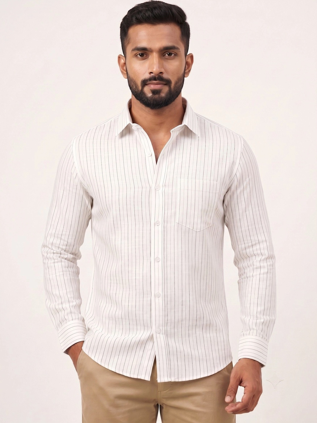 Ellishwear Men Comfort Striped Casual Shirt