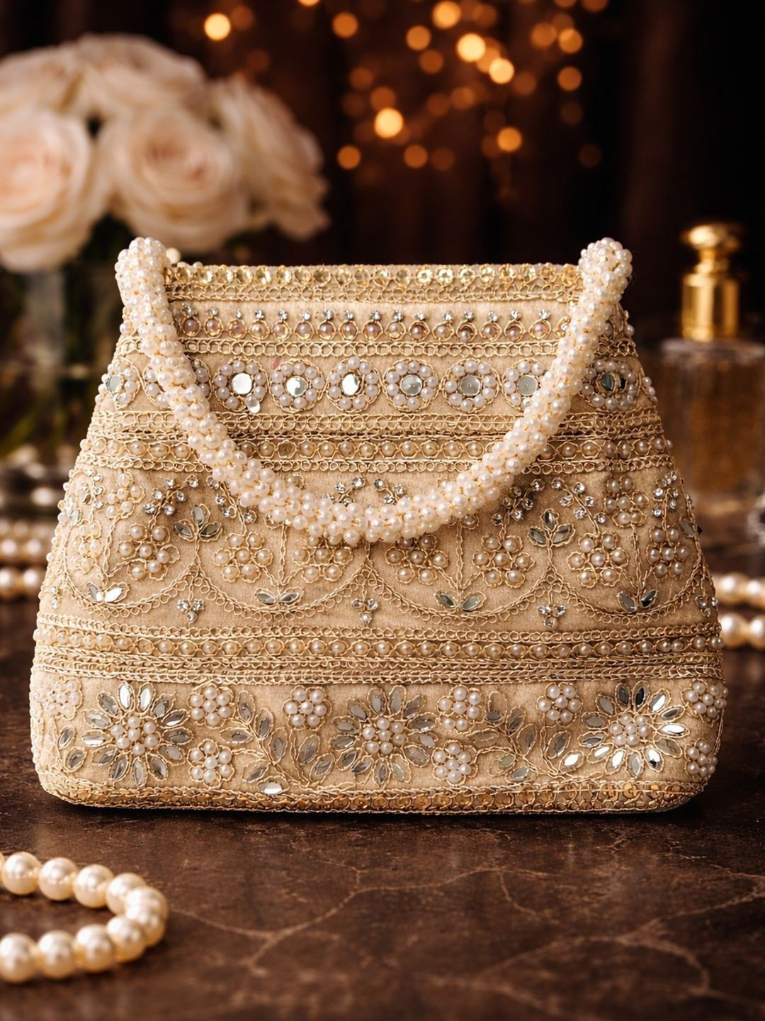 SUGARFRILL Embellished Box Clutch