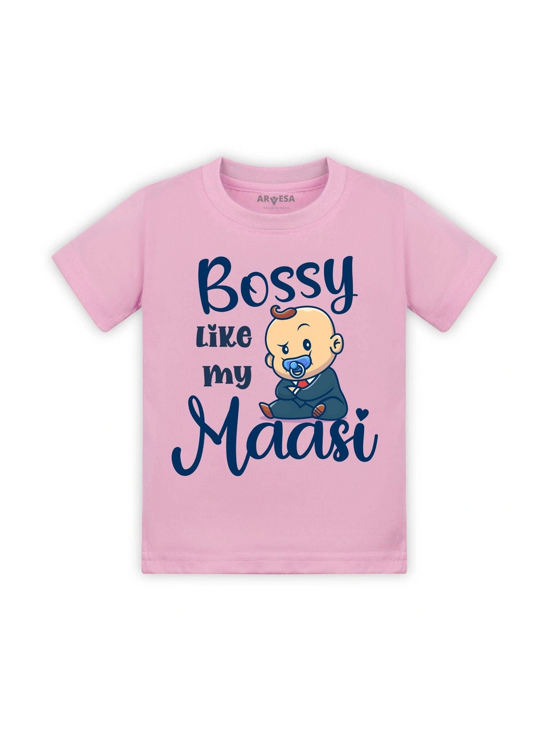 Arvesa Kids Bossy Like My Maasi Printed Tshirt