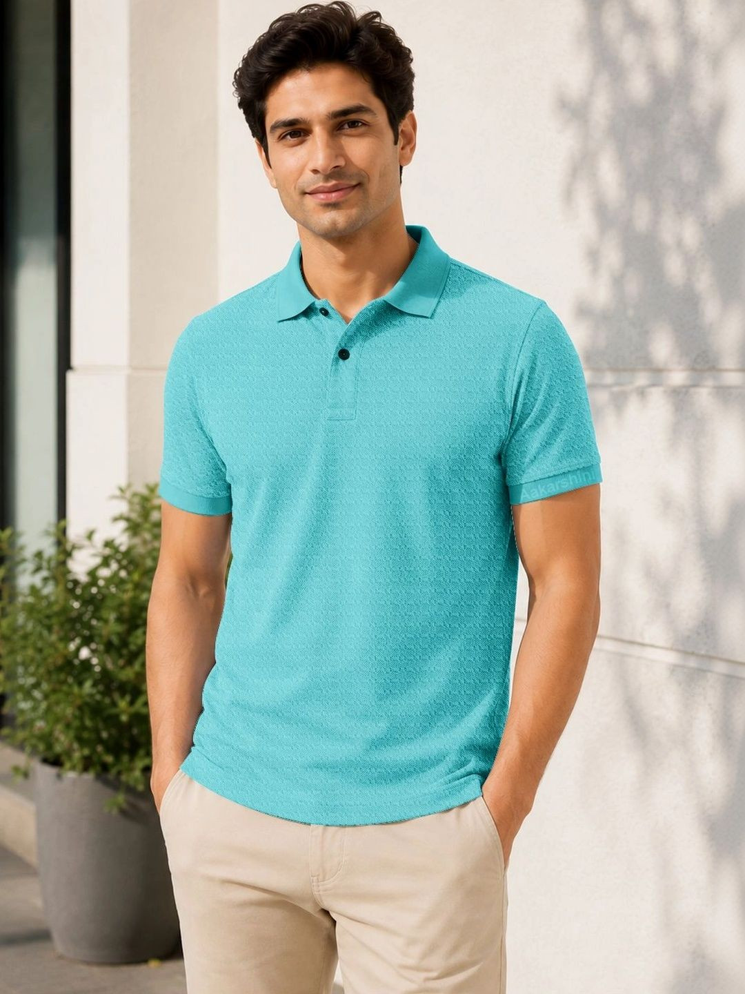 Aakarshini Men Polo Collar 3D Chassis T-shirt