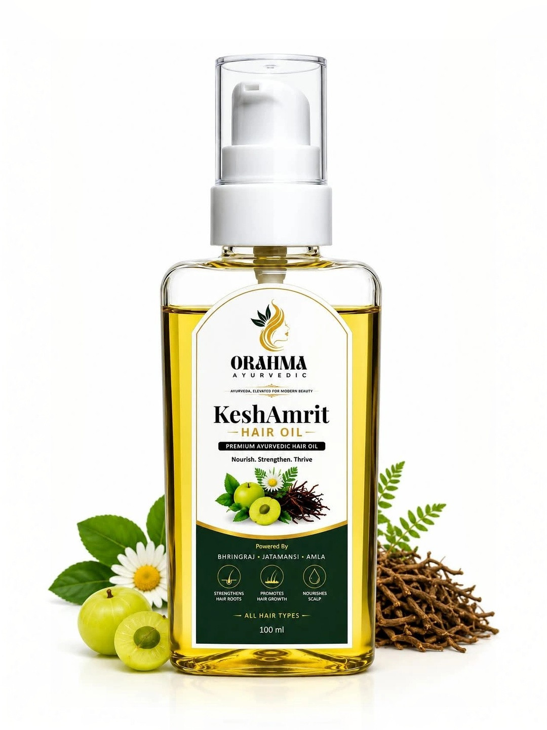ORAHMA Women KeshAmrit Premium Ayurvedic Hair Oil - 100 ml