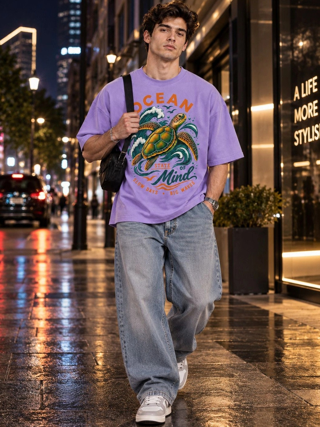 Mast & Harbour Men Printed T-shirt