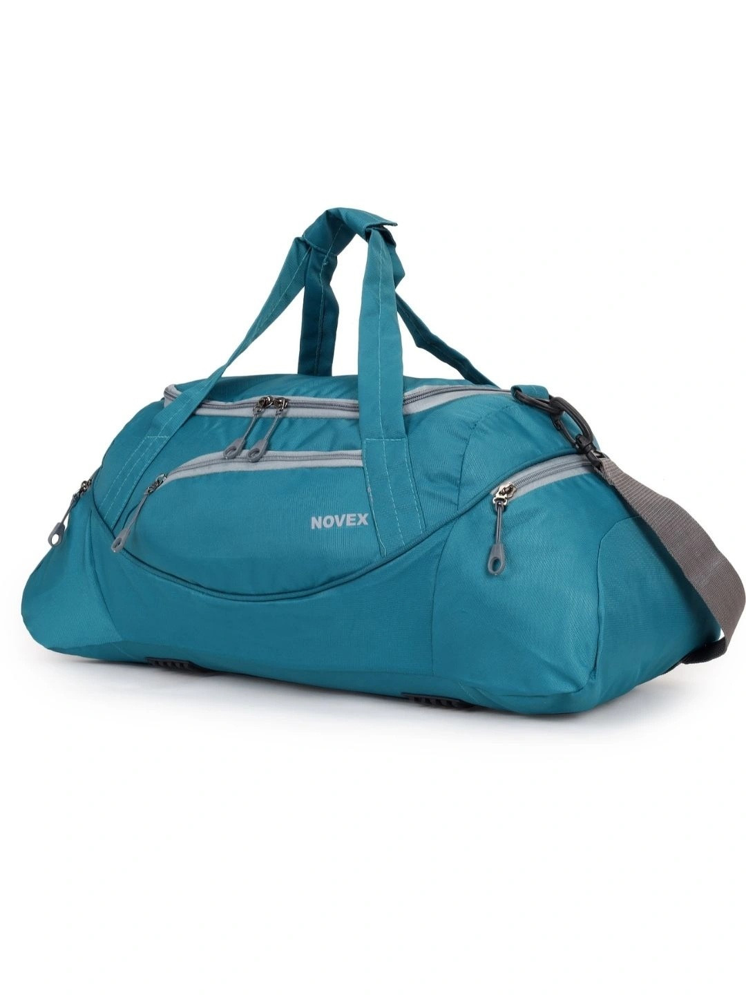 NOVEX Unisex Teal Blue Solid Duffel Bag