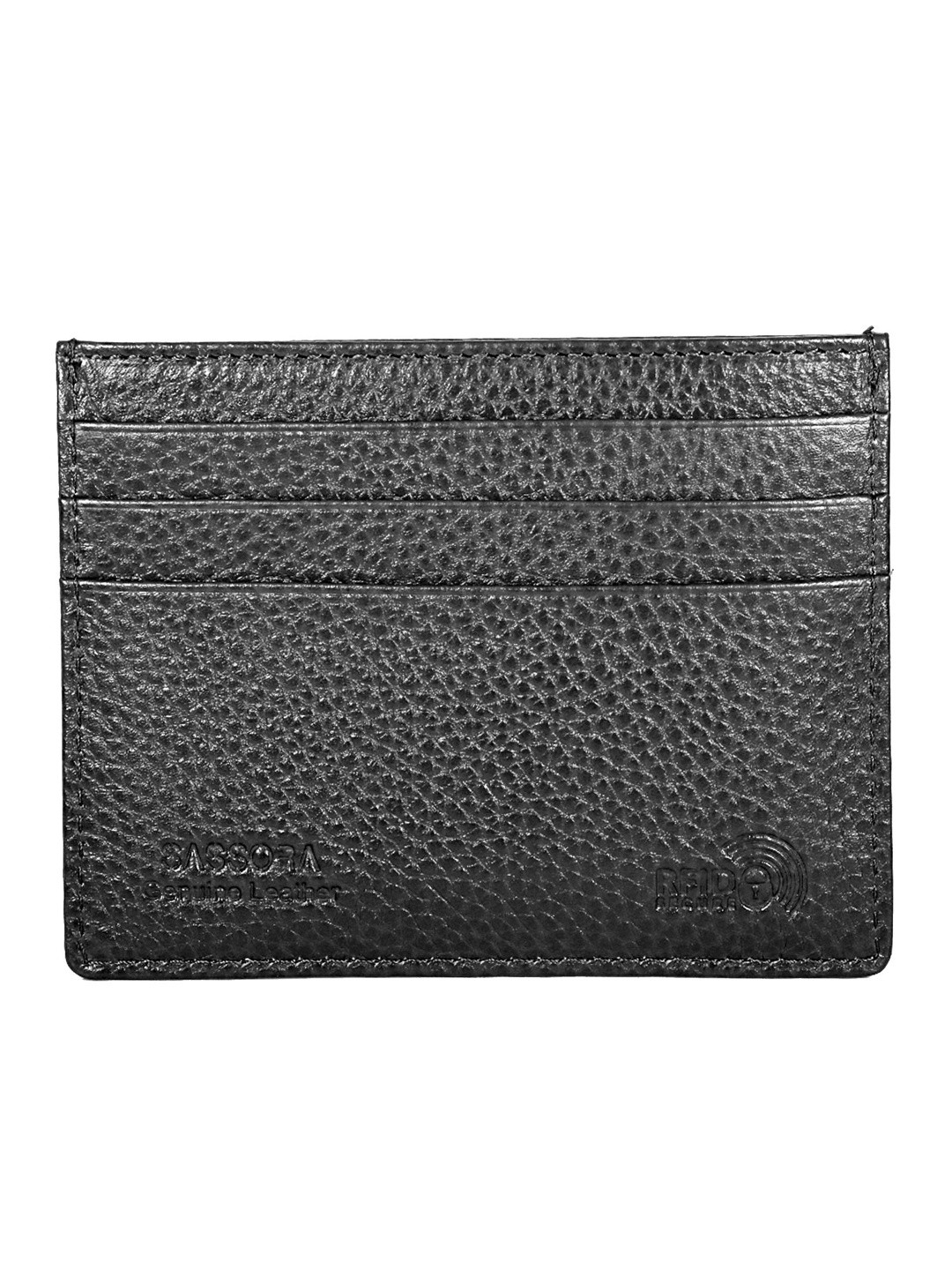 Sassora Textured Leather RFID Card Holder