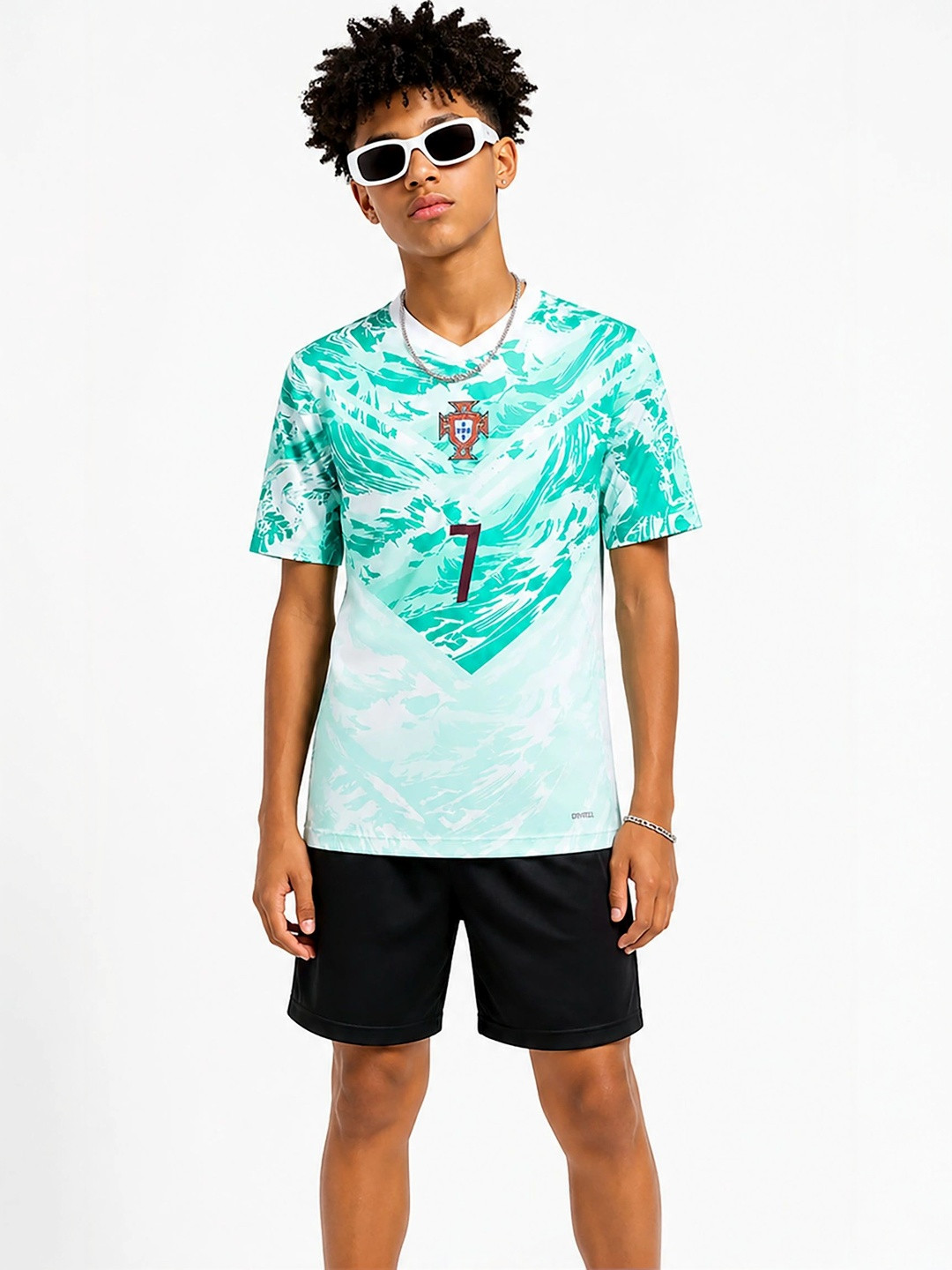 dostitch Boys Christiania Cristiano Ronaldo Printed T-shirt