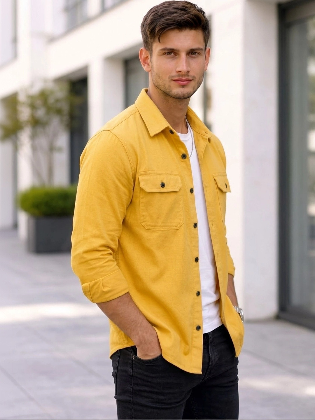 Deelmo Men Standard Casual Shirt