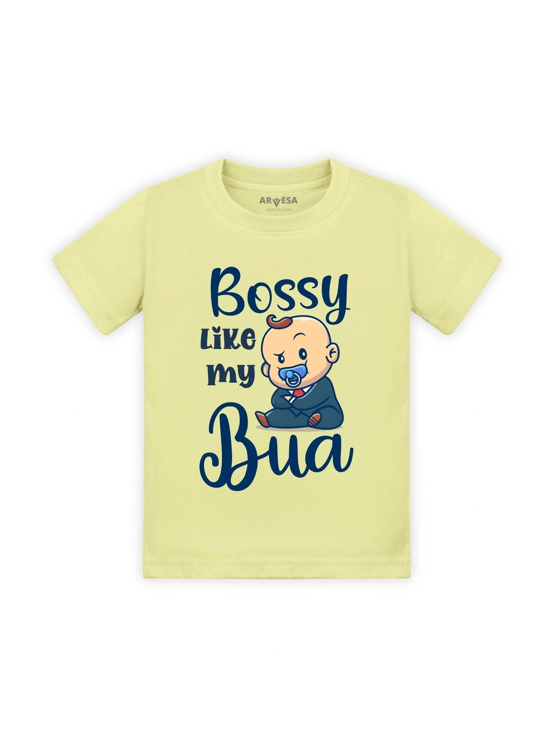 Arvesa Kids Bossy Like My Bua Printed Tshirt