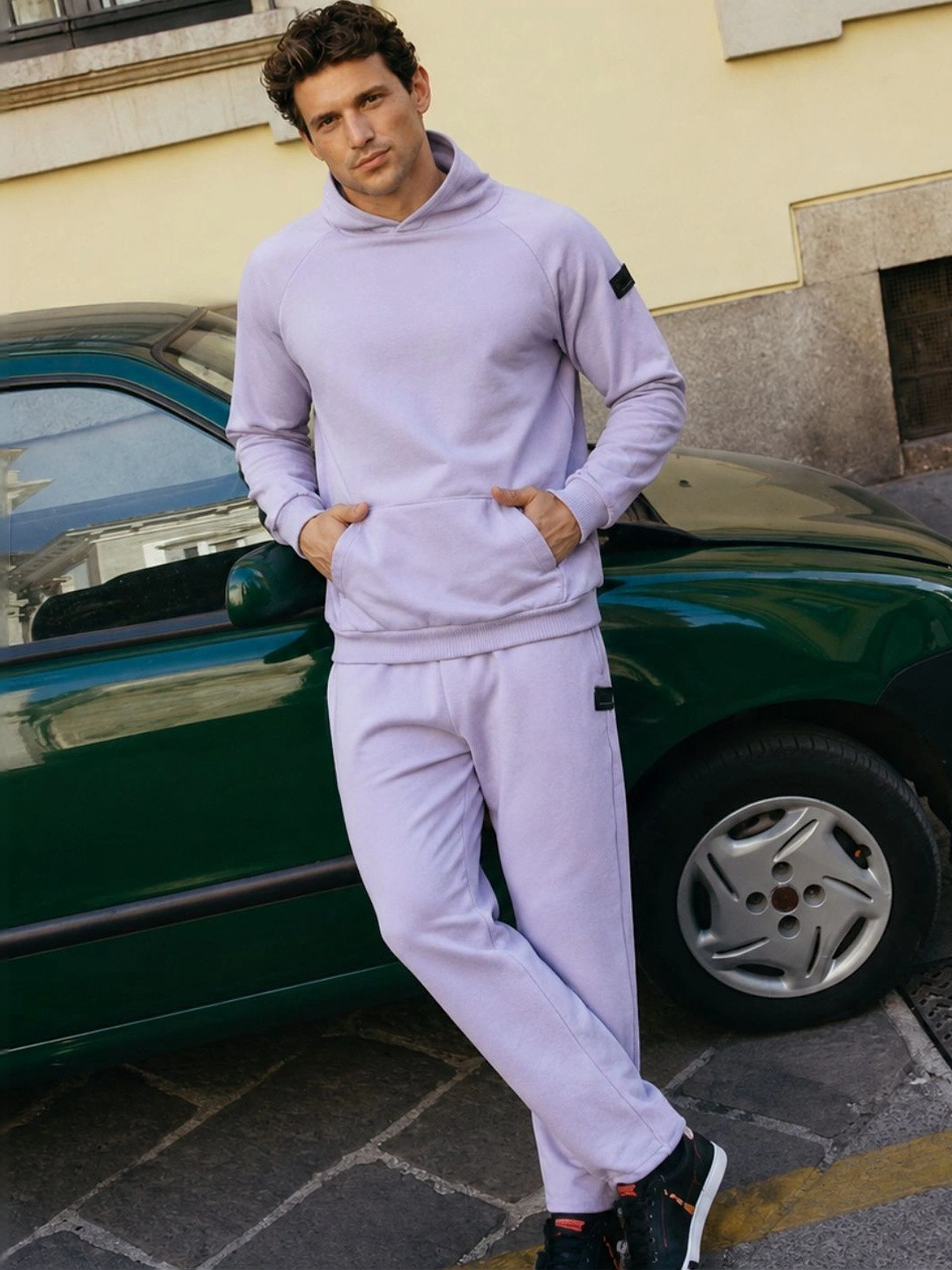 Rigo Men Oversized Hoodie Tracksuit Set