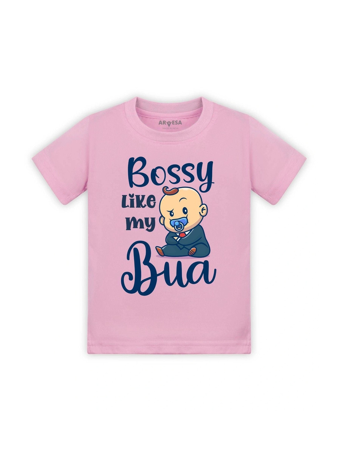 Arvesa Kids Bossy Like My Bua Printed Tshirt