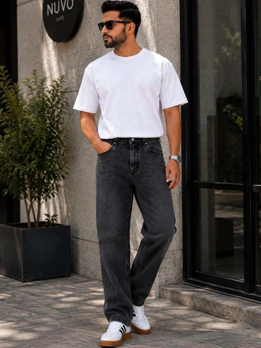 CUTOFF Men Straight Fit Mid-Rise Jeans