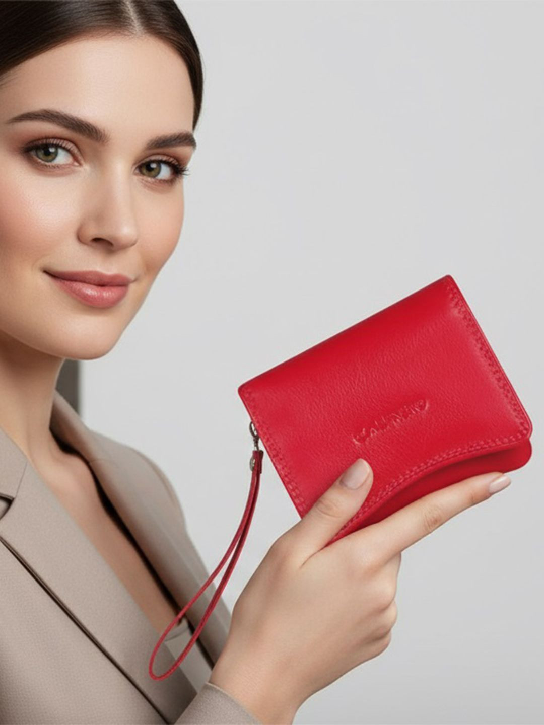 CALFNERO Women Leather Two Fold Wallet