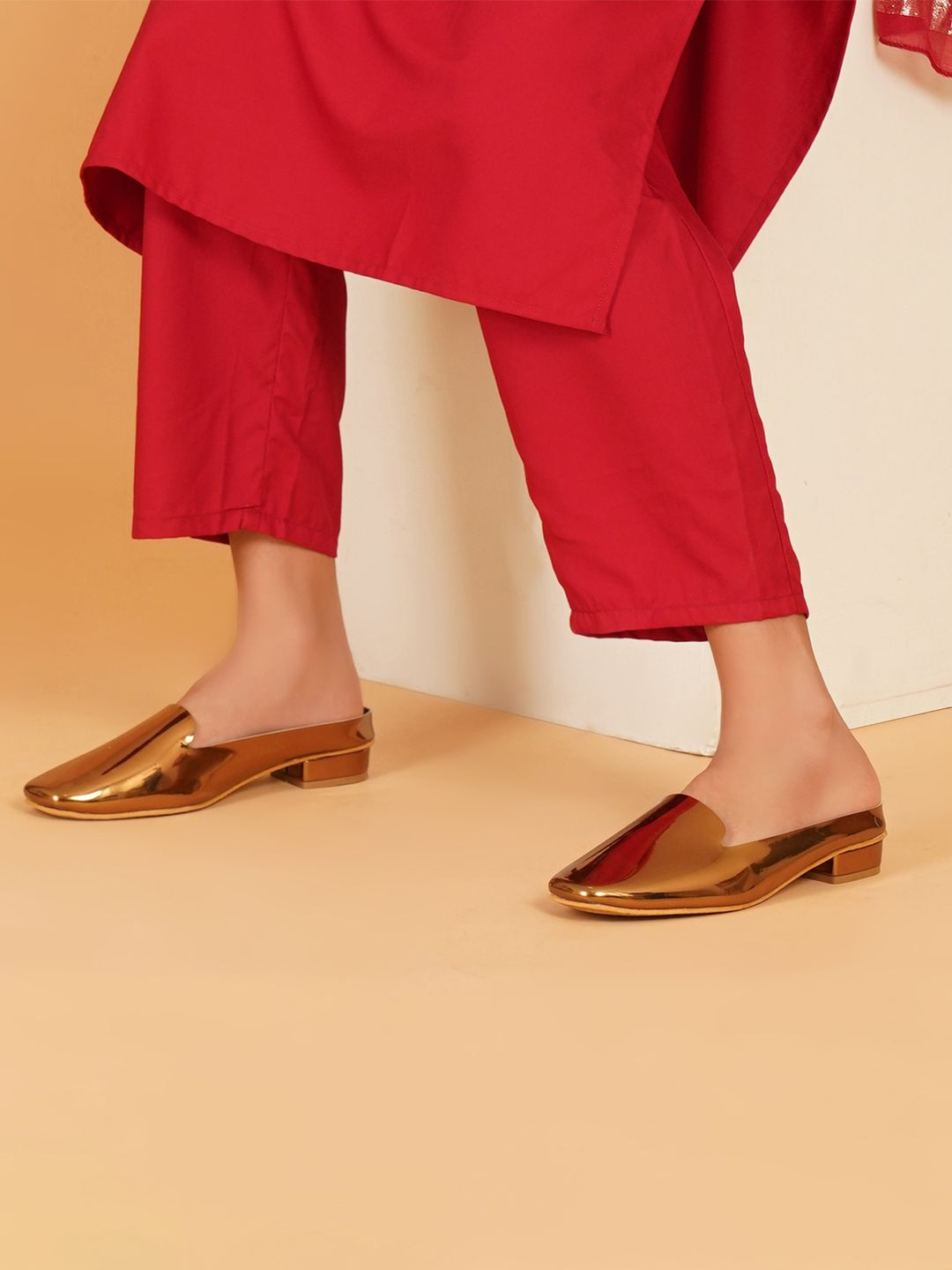 STELWAY Women Chromium Copper Mules