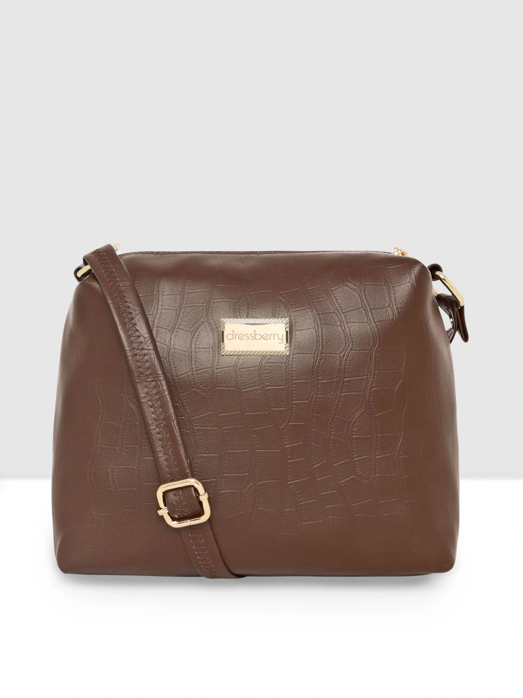 DressBerry Animal Textured Structured Sling Bag