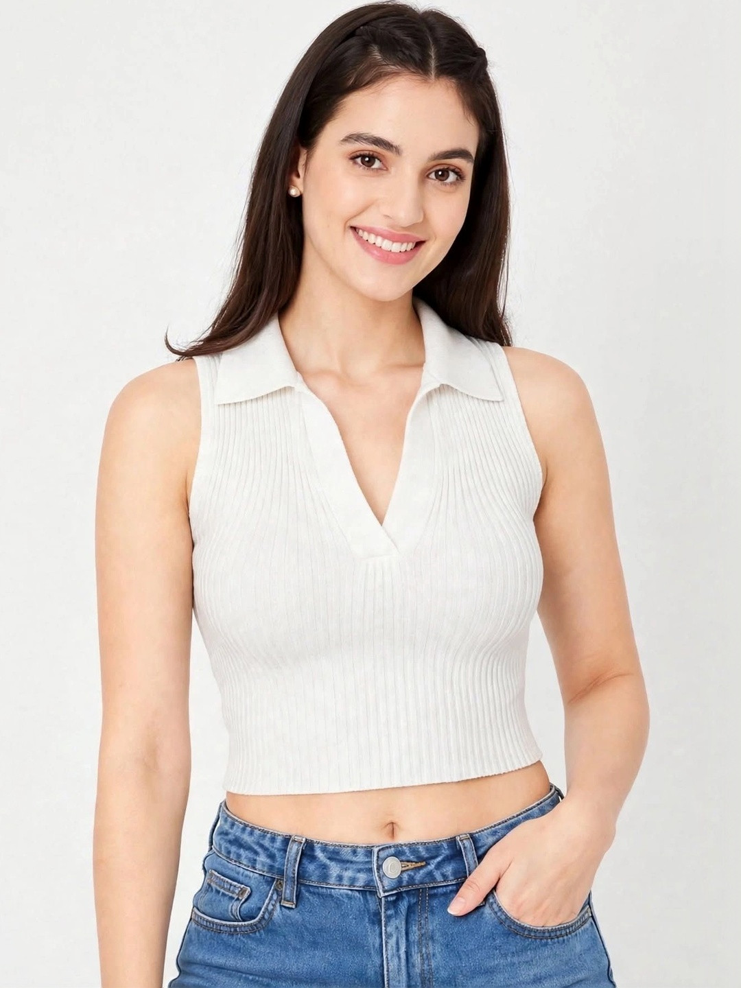 GLOWBERRY Cotton Crop Top