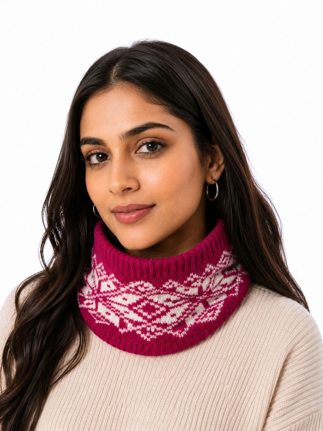 HETESHE Women Patterned Acrylic Mufflers
