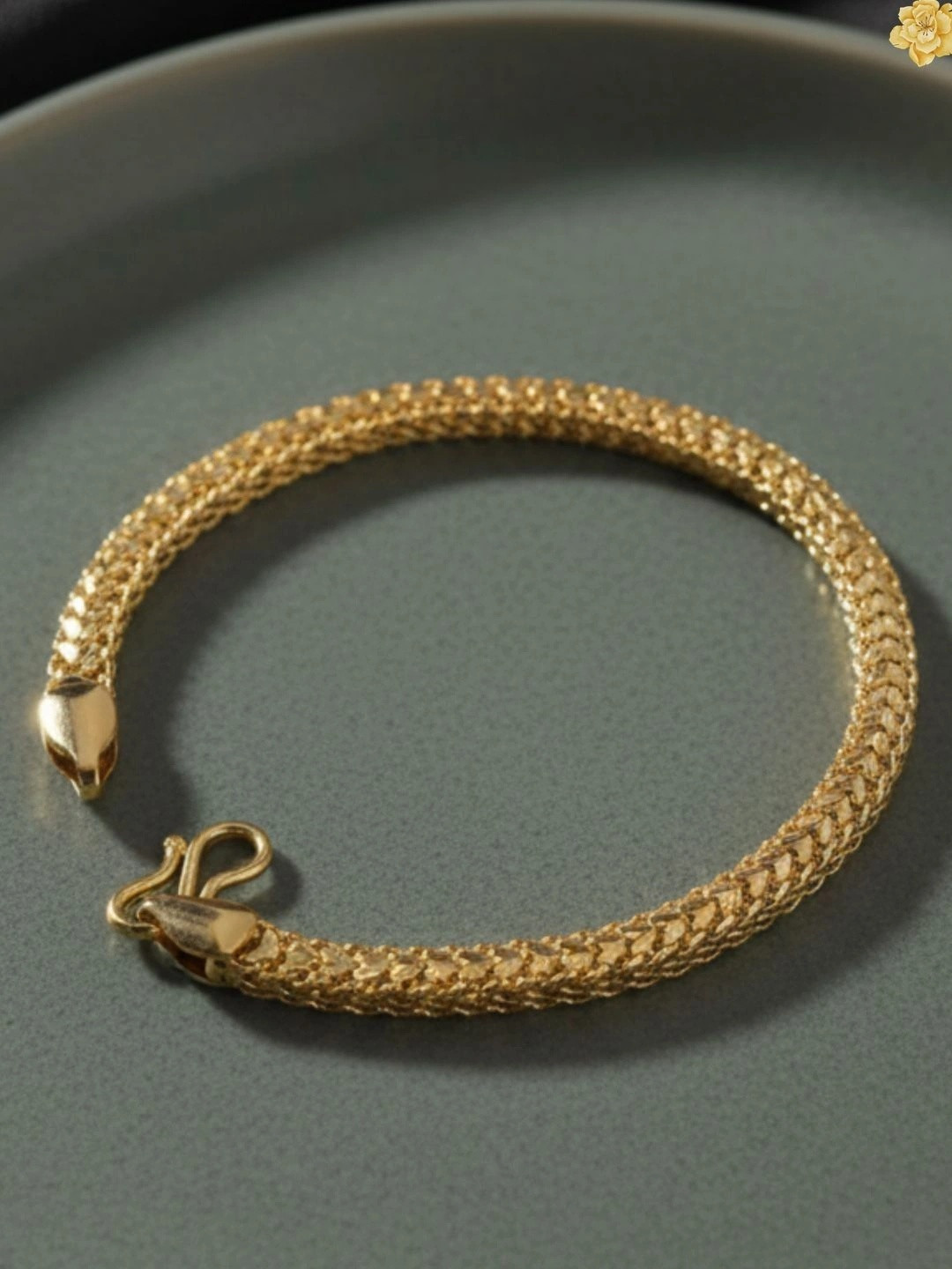 Anouk Men Brass Gold-Plated Link Bracelet