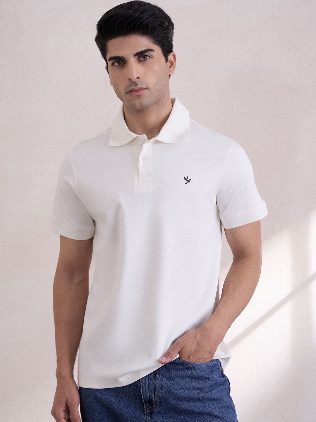 Verosmart Mens 100% Cotton Mercerized All-Day Comfort Regular-Fit Polo T-Shirt