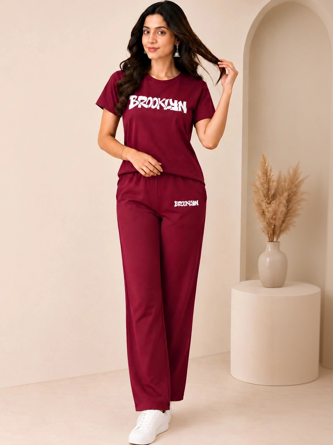 ELVIA Women Printed Night suit