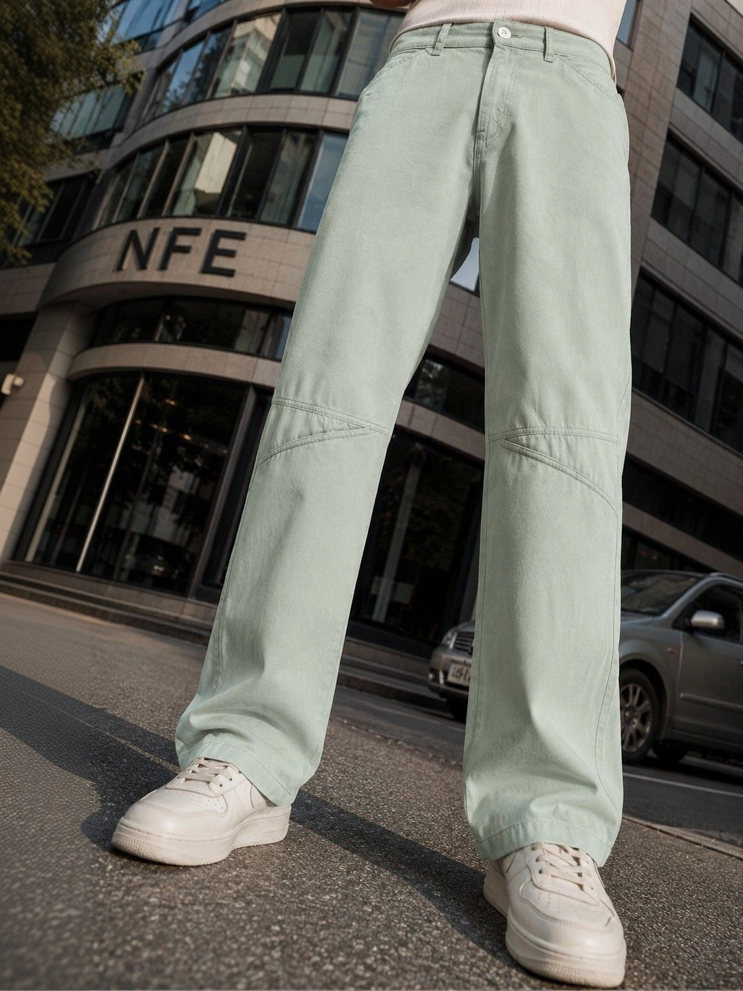 Bene Kleed Men Relaxed Fit Solid Cut & Sew Casual Trouser