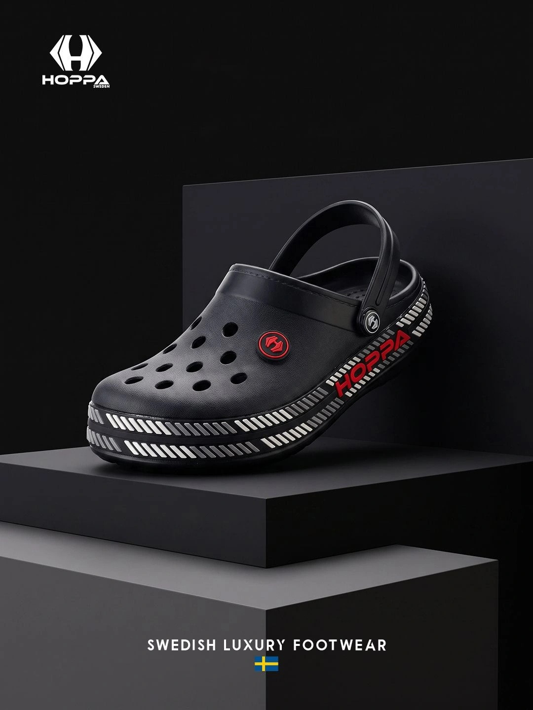 Hoppa Liner Black Clogs Men