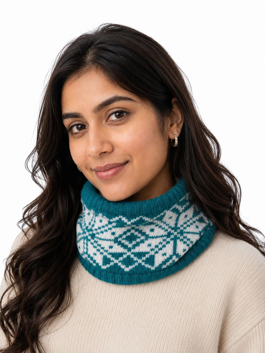 HETESHE Women Patterned Acrylic Mufflers