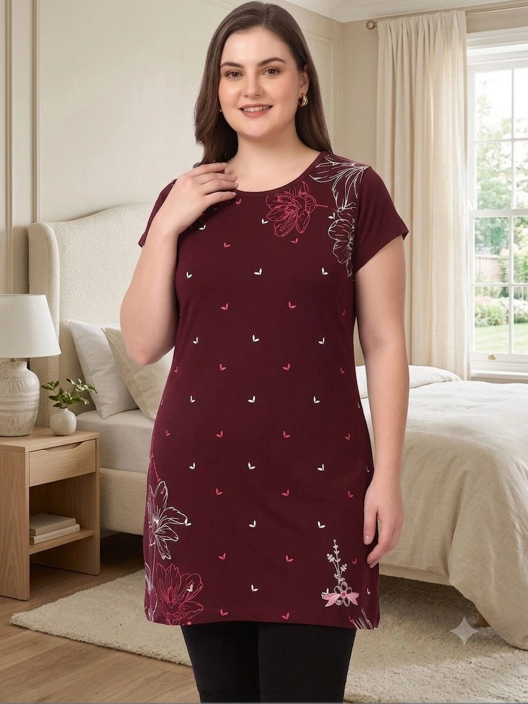 Startouch Women Floral Printed T-shirt