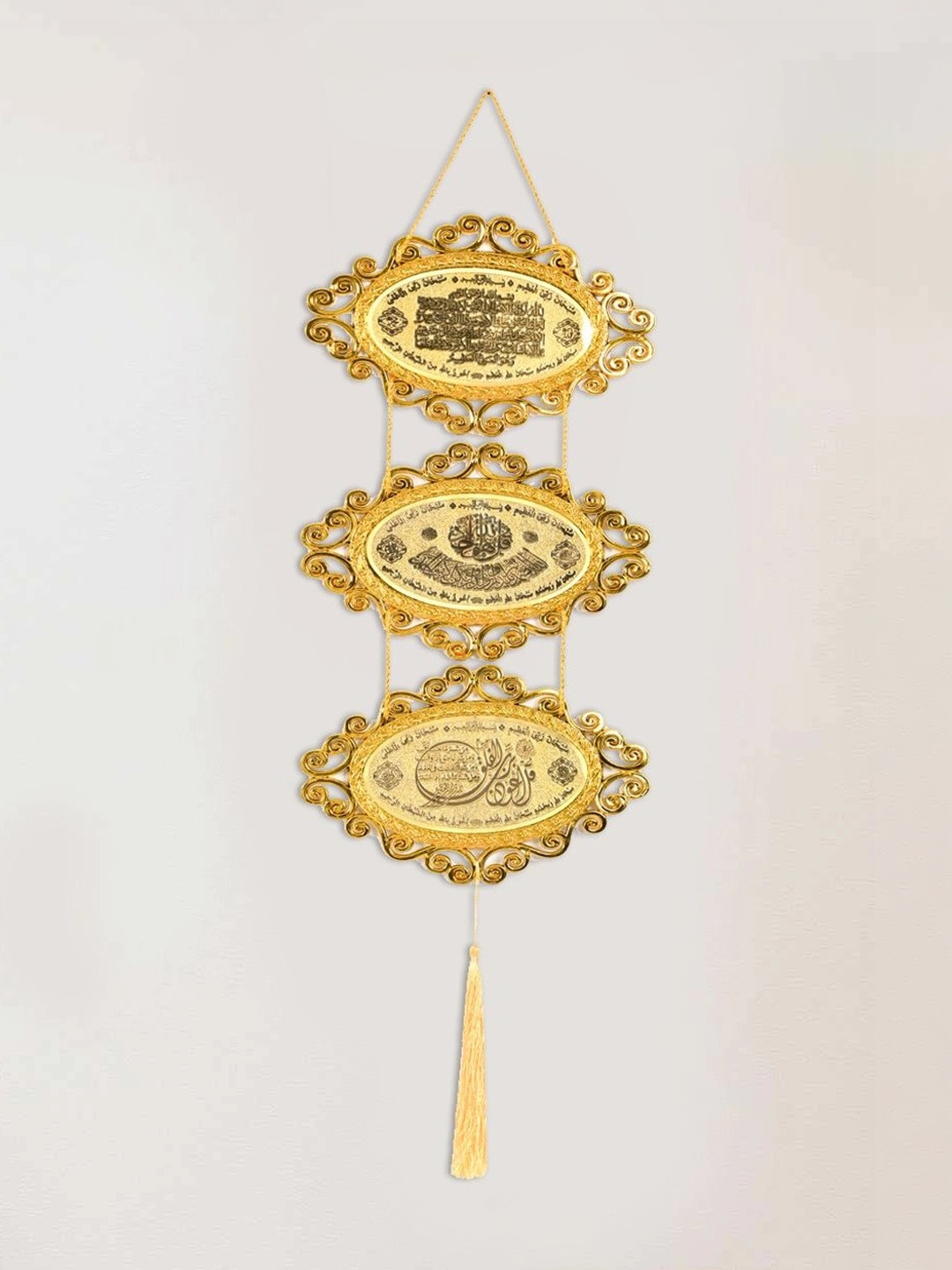 KhwajaDarbar Yellow Lightweight Wall Hanging
