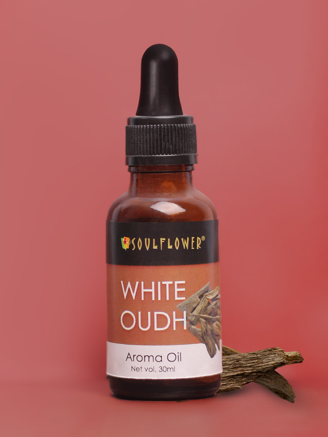 Soulflower White Oudh Aroma Oil 30ml Mild Powerful Woody  Pure & Natural