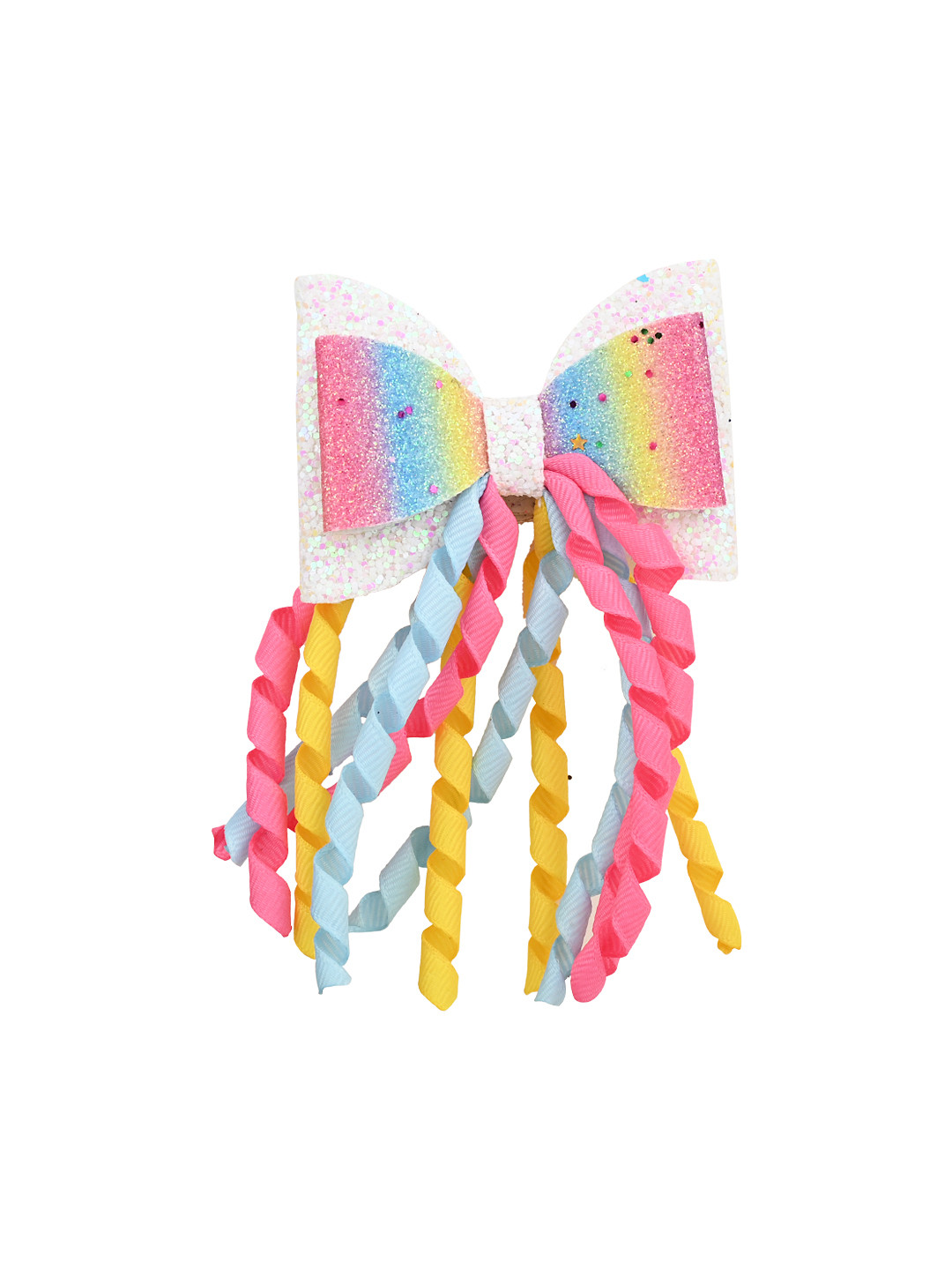 Aye Candy Girls White & Pink Alligator Hair Clip