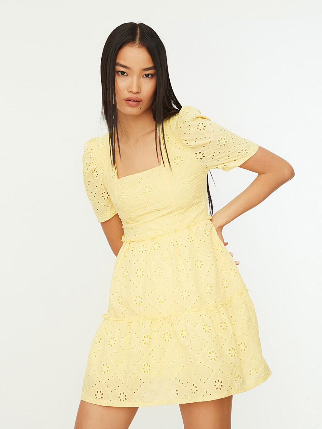Trendyol Women Yellow Mini Dress