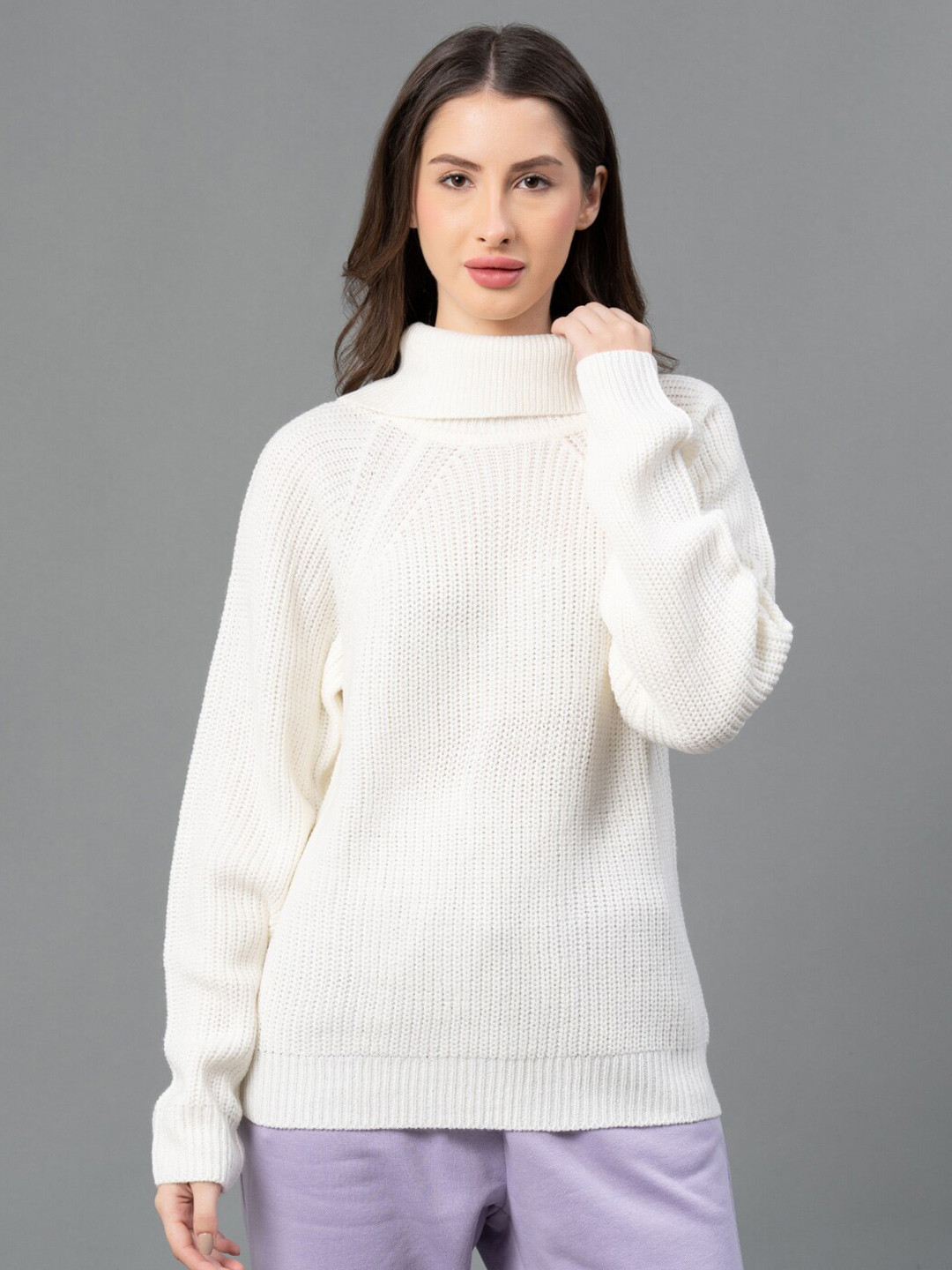 Mode by Red Tape Women Off White Sweater