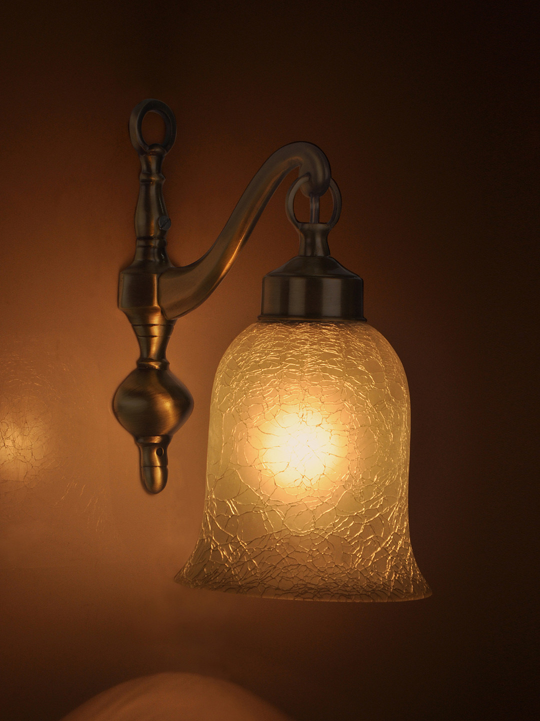 Fos Lighting Gold-Toned Classic Single Wall Pendant Light