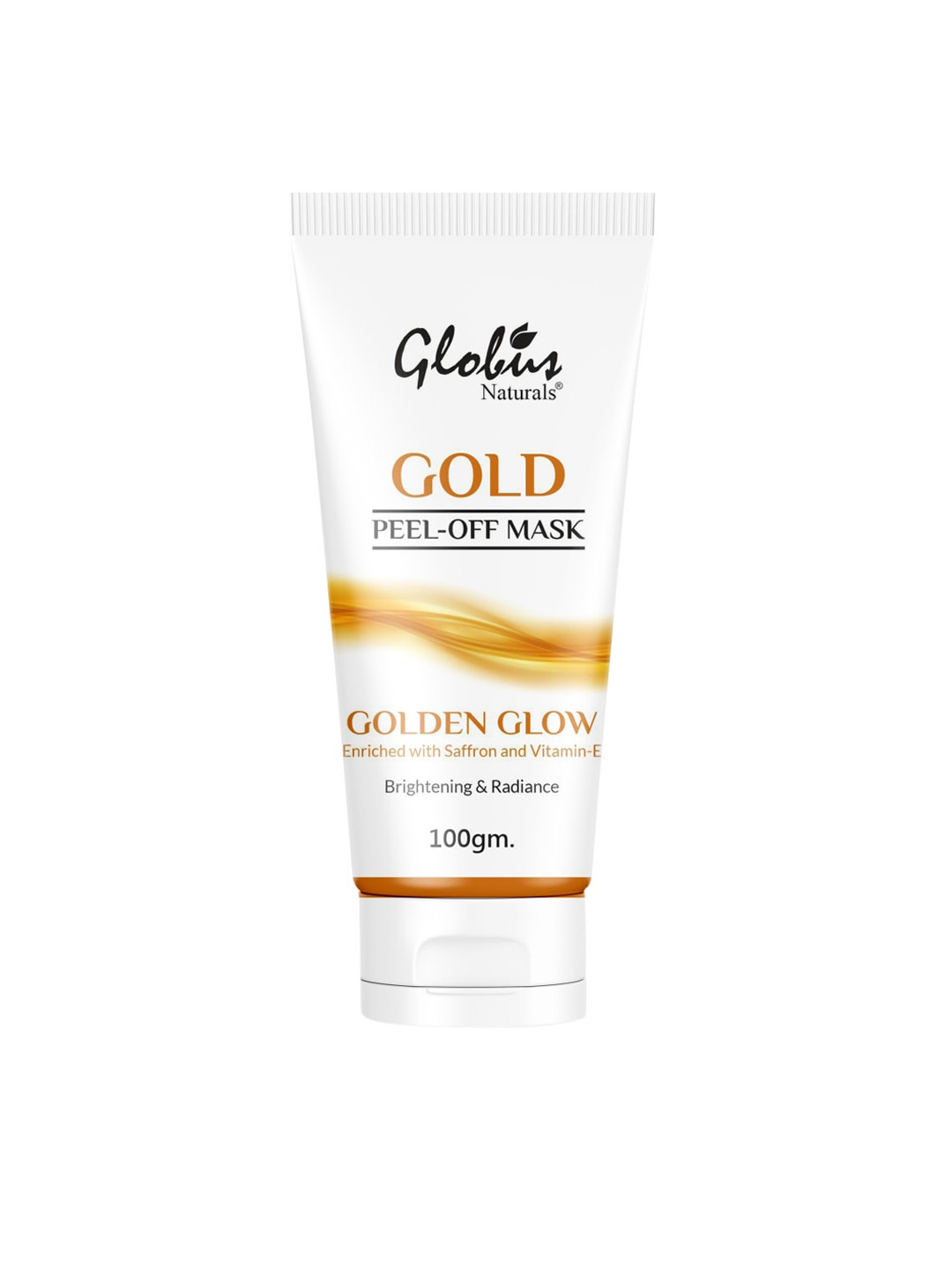 Globus naturals Golden Glow Saffron & Vit E Gold Peel Off Mask 100g
