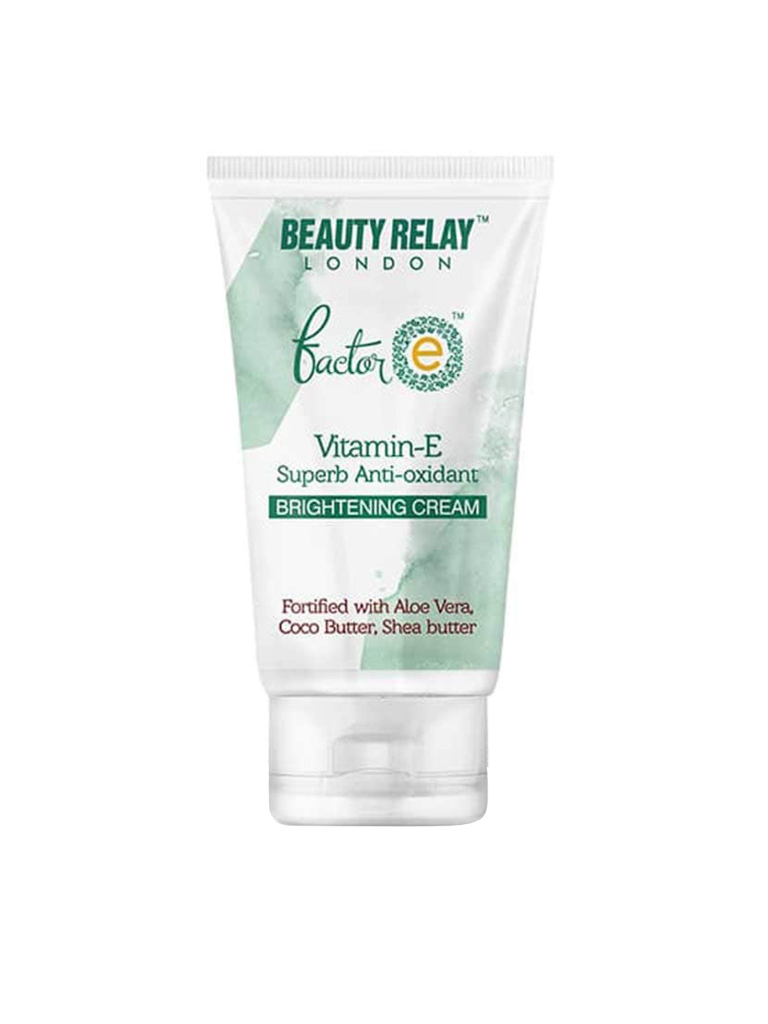 BeautyRelay London Factor E Vitamin E Brightening Cream with Aloe Vera & Shea Butter - 60g