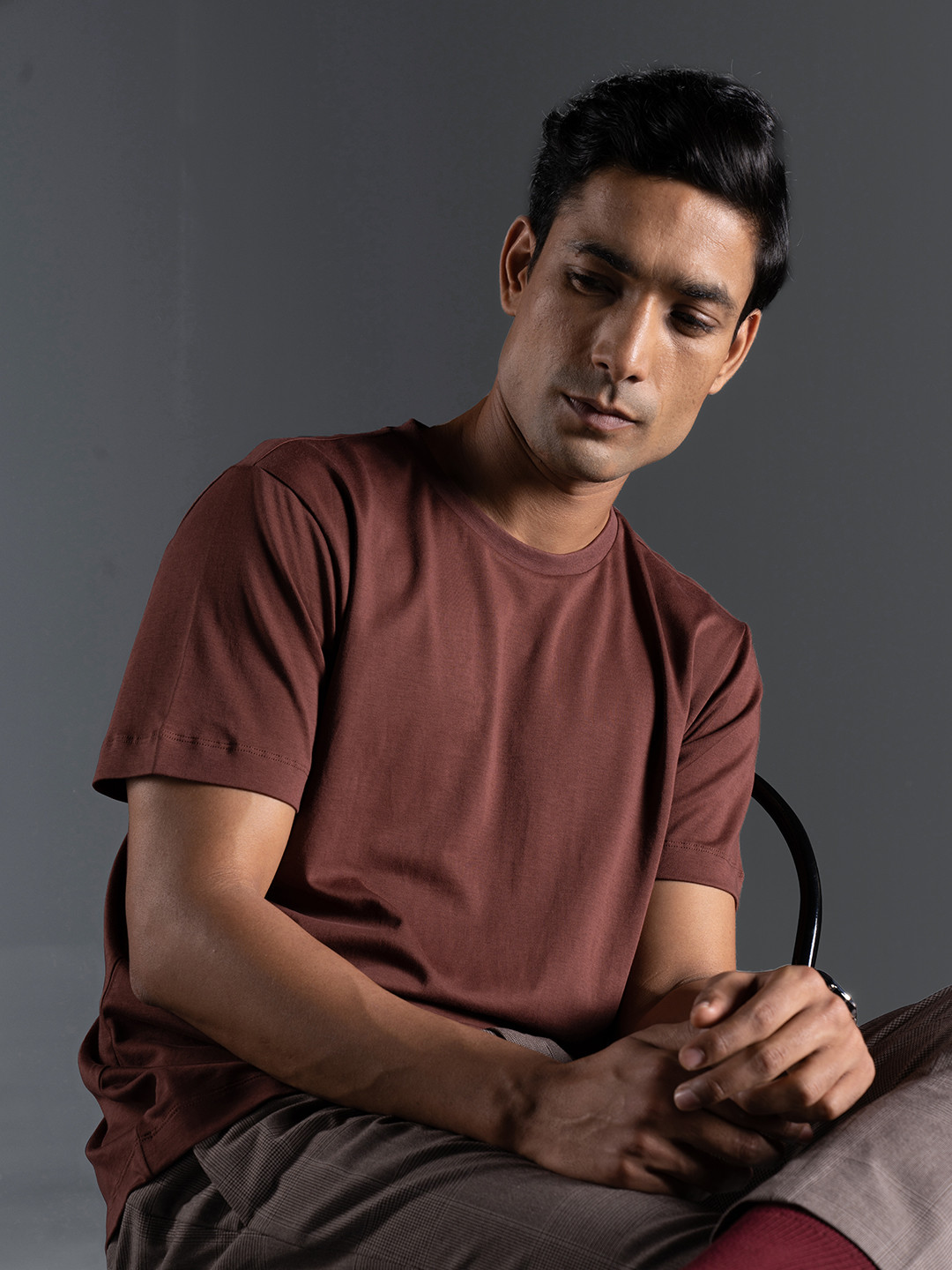 DAMENSCH Men Premium Cotton Regular Fit T-shirt