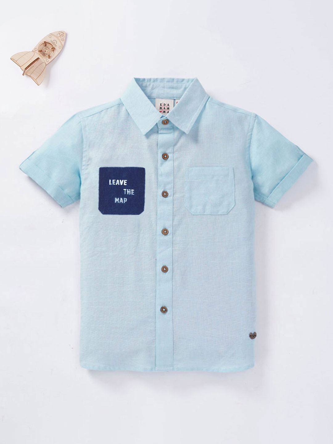 Ed-a-Mamma Boys Blue Casual Shirt
