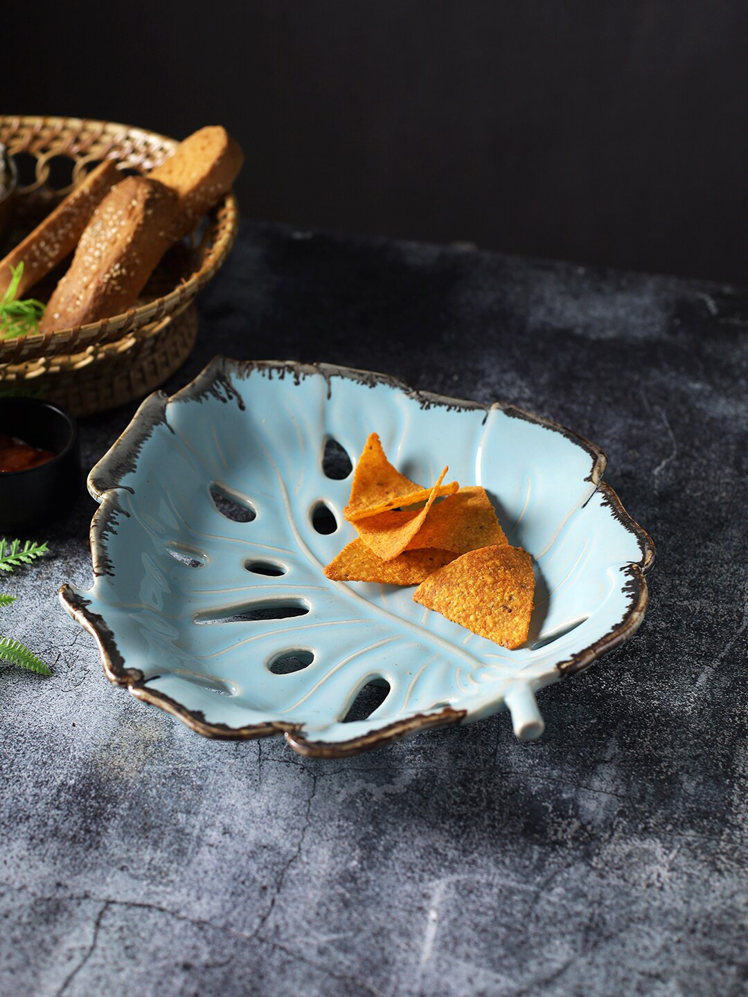 Aapno Rajasthan Blue Serving Platter
