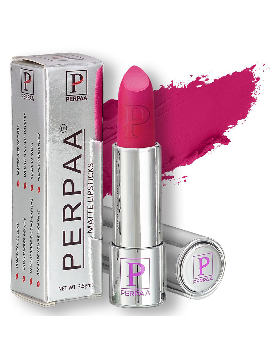 PERPAA Push, Pop & Play Matte Lipstick 3.5ml- Matte Red